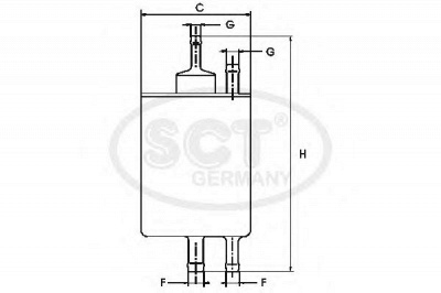 SCT GERMANY st800 -  Топливный фильтр